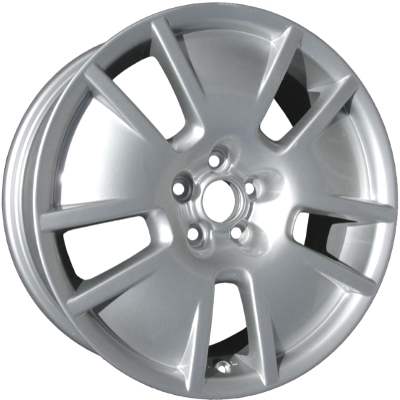 Volkswagen Beetle 2008-2009 powder coat silver 17x7.5 aluminum wheels or rims. Hollander part number ALY69864, OEM part number 1J9071492666.