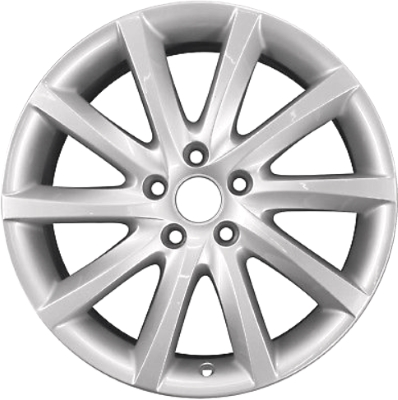 Volkswagen Touareg 2011-2014 powder coat silver 18x8 aluminum wheels or rims. Hollander part number ALY69915, OEM part number 7P6601025B8Z8.