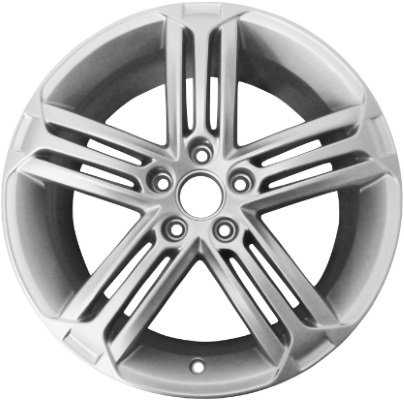 Volkswagen CC 2013-2017 powder coat silver 18x8 aluminum wheels or rims. Hollander part number ALY69953, OEM part number Not Yet Known.