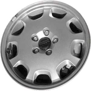 Volvo S80 1999-2003 powder coat silver 16x7 aluminum wheels or rims. Hollander part number ALY70250, OEM part number 86227485.