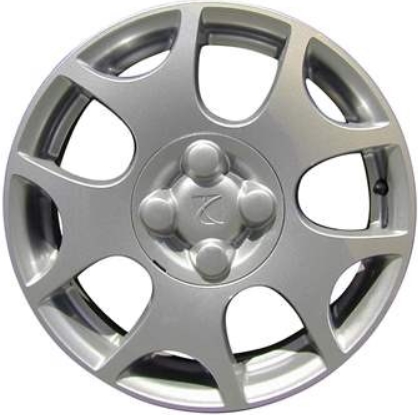 Saturn ION 2003-2005 powder coat silver or charcoal machined 15x6 aluminum wheels or rims. Hollander part number ALY7029U, OEM part number 9593543, 9595916.