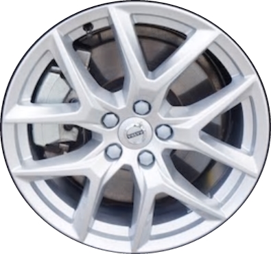 Volvo XC60 2018-2021 powder coat silver 18x7.5 aluminum wheels or rims. Hollander part number ALY70443, OEM part number 314542713.