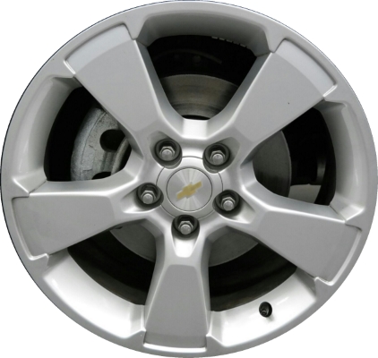 Chevrolet Captiva Sport 2013-2015, Vue 2008-2010 powder coat silver 18x7 aluminum wheels or rims. Hollander part number 7056/5568, OEM part number 19177077, 22978121.