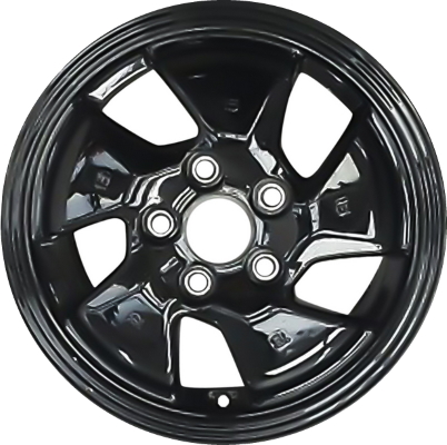 Hyundai Ioniq 2017-2019 powder coat black 15x6 aluminum wheels or rims. Hollander part number ALY70915, OEM part number 52905G2120.