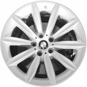 BMW 750i 2006-2008, 760i 2006-2008 powder coat silver 19x9 aluminum wheels or rims. Hollander part number 71162, OEM part number 36116774705.