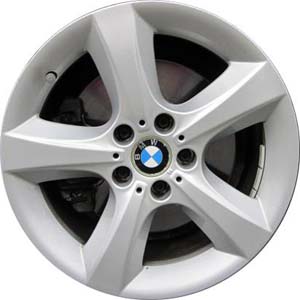 BMW X5 2007-2013 powder coat silver 18x8.5 aluminum wheels or rims. Hollander part number ALY71532/71168, OEM part number 36116772243.