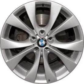 BMW X5 2007-2013 powder coat hyper silver 20x10 aluminum wheels or rims. Hollander part number ALY71224, OEM part number 36118037349.