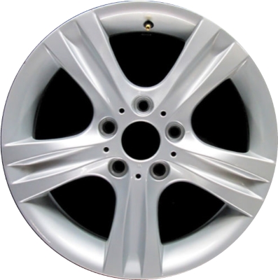 BMW 128i 2008-2013, 135i 2008-2013 powder coat silver 17x7 aluminum wheels or rims. Hollander part number 71244, OEM part number 36116779791.