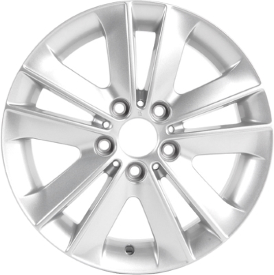 BMW 128i 2008-2013, 135i 2008-2013 powder coat silver 17x7 aluminum wheels or rims. Hollander part number 71251, OEM part number 36116775621.