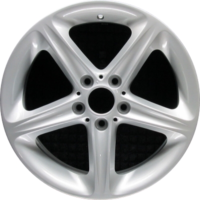 BMW 128i 2008-2013, 135i 2008-2013 powder coat silver 18x7.5 aluminum wheels or rims. Hollander part number 71260, OEM part number 36116779800.