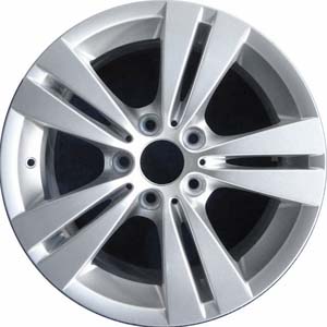 BMW 528i 2008-2010, 535i 2008-2010, 550i 2008-2010 powder coat silver 17x8 aluminum wheels or rims. Hollander part number 71300, OEM part number 36116783284.
