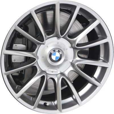 BMW 535i GT 2010-2017, 550i GT 2010-2017, 740i 2011-2015, 750i 2009-2015, 760i 2010-2015, ActiveHybrid 7 2011-2015 powder coat silver 19x8.5 aluminum wheels or rims. Hollander part number, OEM part number 36117841224.