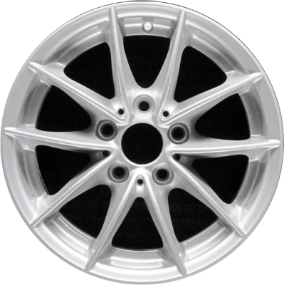 BMW 323i 2008-2012, 328i 2008-2012 powder coat silver 16x7 aluminum wheels or rims. Hollander part number 71394, OEM part number 36116793675.