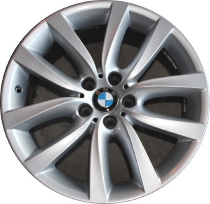 BMW 528i 2011-2016, 535i 2011-2016, 550i 2011-2016, 640i 2012-2019, 650i 2012-2019, ActiveHybrid 5 2012-2015, M6 2016-2017 powder coat silver 19x8.5 aluminum wheels or rims. Hollander part number 71416, OEM part number 36116790178.