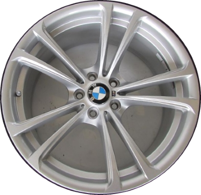 BMW M5 2012-2016, M6 2012-2019 powder coat silver 20x9 aluminum wheels or rims. Hollander part number 71561, OEM part number 36112284254.
