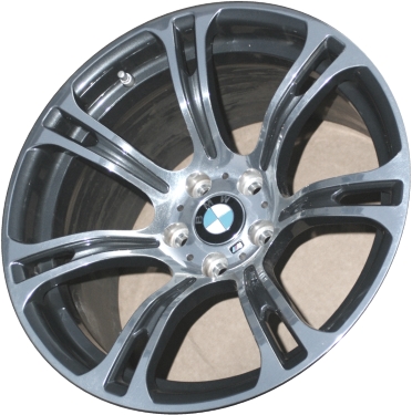 BMW M6 2012-2019 charcoal polished 19x9.5 aluminum wheels or rims. Hollander part number ALY71575, OEM part number 36112283950.