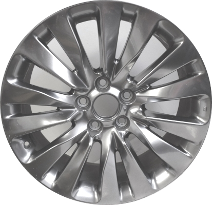 Acura RLX 2014-2017 powder coat smoked hyper 19x8 aluminum wheels or rims. Hollander part number ALY71824U79/71835, OEM part number 08W19TY2200A.