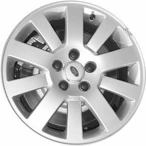 Land Rover LR3 2005-2009 powder coat silver 18x8 aluminum wheels or rims. Hollander part number ALY72190, OEM part number RRC500251MNH.
