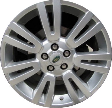 Land Rover LR2 2009-2015 powder coat silver 19x8 aluminum wheels or rims. Hollander part number ALY72206, OEM part number LR007803.