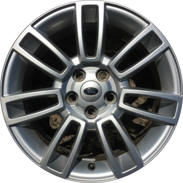Land Rover Range Rover 2009-2012 powder coat silver 19x8 aluminum wheels or rims. Hollander part number ALY72210, OEM part number LR008765.