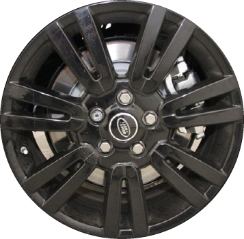 Land Rover LR4 2014-2015 powder coat black 19x8 aluminum wheels or rims. Hollander part number ALY72215U45, OEM part number LR043543.