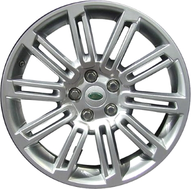Land Rover LR4 2010-2016 powder coat hyper silver 20x8.5 aluminum wheels or rims. Hollander part number ALY72216, OEM part number VPLAW0003.