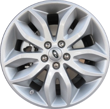 Land Rover LR2 2011-2015 powder coat silver 18x8 aluminum wheels or rims. Hollander part number ALY72226, OEM part number LR022066.