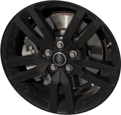 Land Rover LR4 2014-2016 powder coat black 20x8.5 aluminum wheels or rims. Hollander part number ALY72228U46, OEM part number LR043544.