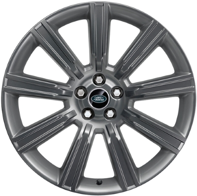 Land Rover Range Rover Evoque 2016-2019 powder coat grey 20x8 aluminum wheels or rims. Hollander part number ALY72236U35, OEM part number VPLVW0075.
