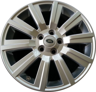 Land Rover LR4 2012-2016 powder coat silver 19x8 aluminum wheels or rims. Hollander part number ALY72239, OEM part number LR032369.