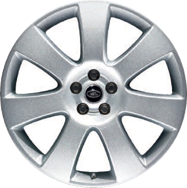 Land Rover Range Rover 2013-2017 powder coat silver 22x9.5 aluminum wheels or rims. Hollander part number ALY72249, OEM part number LR038150.