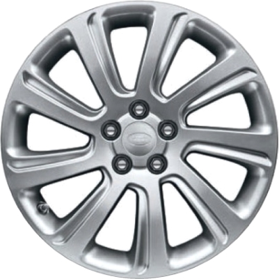 Land Rover Discovery Sport 2015-2019 powder coat silver 18x8 aluminum wheels or rims. Hollander part number ALY72261, OEM part number LR060854.