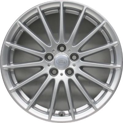 Land Rover Range Rover Velar 2018-2021 powder coat silver 18x7.5 aluminum wheels or rims. Hollander part number ALY72298, OEM part number LR091517.