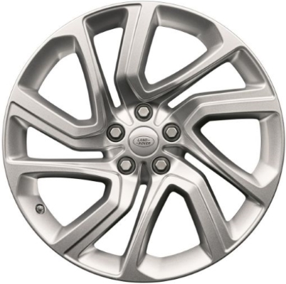 Land Rover Range Rover Sport 2018-2022 powder coat silver 21x9.5 aluminum wheels or rims. Hollander part number ALY72311U20/72312, OEM part number LR099136.