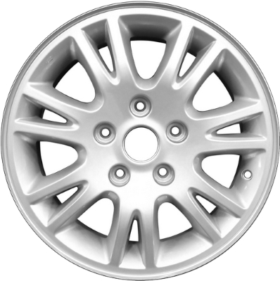 Suzuki SX4 2011-2013 powder coat silver 15x6 aluminum wheels or rims. Hollander part number ALY72718, OEM part number 432017581027N.