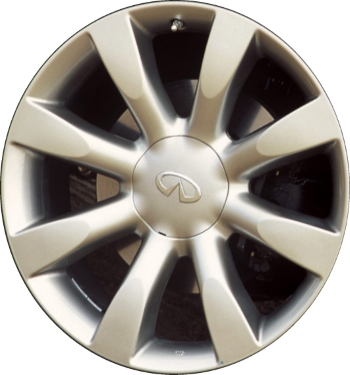 Infiniti FX35 2003-2008, FX45 2003-2008 powder coat silver 20x8 aluminum wheels or rims. Hollander part number 73678U20.LS26, OEM part number 40300CG225.
