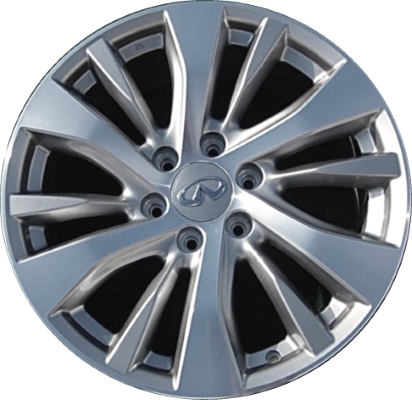 Infiniti QX80 2015-2017 grey machined 20x8 aluminum wheels or rims. Hollander part number ALY73769, OEM part number D03005ZA3A, D0C005ZA3A.