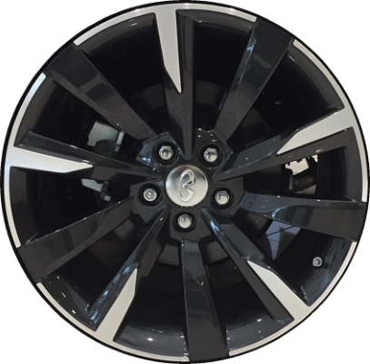 Infiniti Q60 2018-2019 charcoal machined 19x9 aluminum wheels or rims. Hollander part number ALY73799, OEM part number T99W15CH0A.