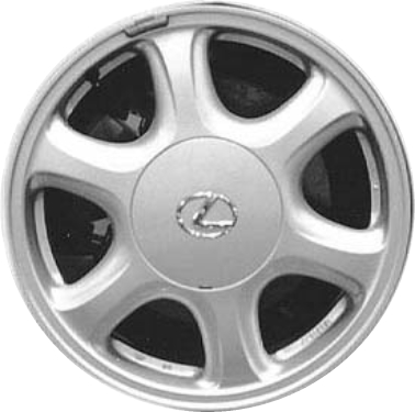 Lexus IS300 2001, SC300 1994-2000, SC400 1994-2000 powder coat silver 16x6.5 aluminum wheels or rims. Hollander part number 74142U10, OEM part number Not Yet Known.