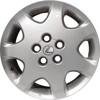 Lexus LS430 2001-2003 powder coat silver 17x7.5 aluminum wheels or rims. Hollander part number ALY74159B, OEM part number Not Yet Known.