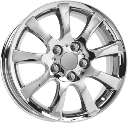 Lexus ES300 2002-2003, ES330 2004-2006 chrome 16x6.5 aluminum wheels or rims. Hollander part number 74162U85, OEM part number 4261133390, 4261133600.