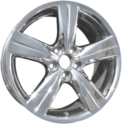 Lexus GS350 2007, GS430 2006-2007 chrome 18x8 aluminum wheels or rims. Hollander part number 74184U85, OEM part number Not Yet Known.