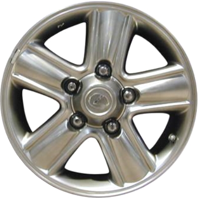Lexus LX470 2005-2007 powder coat smoked hyper silver 18x8 aluminum wheels or rims. Hollander part number ALY74186, OEM part number Not Yet Known.