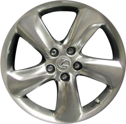 Lexus GS350 2008-2011, GS460 2008-2011 powder coat smoked hyper 18x8 aluminum wheels or rims. Hollander part number 74210, OEM part number 4261A30030, 4261A30040.