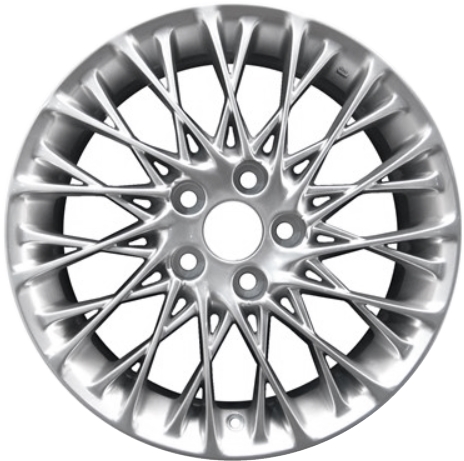 Lexus ES350 2007-2011 powder coat smoked hyper silver 17x7 aluminum wheels or rims. Hollander part number ALY74223, OEM part number PT91833070.