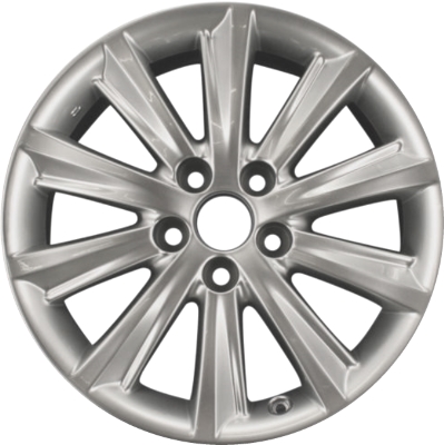 Lexus ES350 2010-2012 powder coat smoked hyper 17x7 aluminum wheels or rims. Hollander part number ALY74225, OEM part number 4261A33050, 4261A33060.