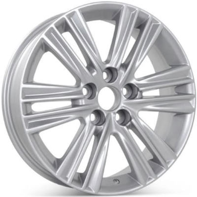Lexus ES350 2013-2015 powder coat silver 17x7 aluminum wheels or rims. Hollander part number ALY74276U20, OEM part number 4261133880.
