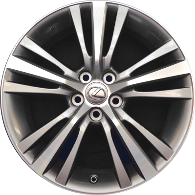Lexus RX350 2015, RX450H 2015 grey machined 19x7.5 aluminum wheels or rims. Hollander part number 74301, OEM part number Not Yet Known.
