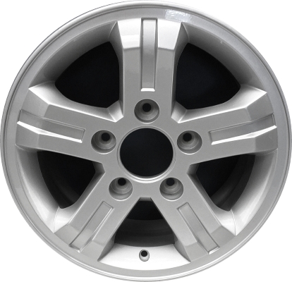 KIA Sorento 2003-2006 powder coat silver or machined 16x7 aluminum wheels or rims. Hollander part number ALY74566U, OEM part number 529103E560, 529103E561, 529103E580.