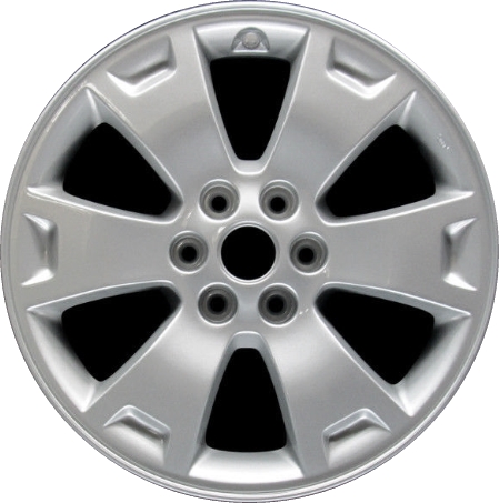 KIA Borrego 2009-2011 powder coat silver 17x7.5 aluminum wheels or rims. Hollander part number ALY74607U20, OEM part number 529102J160.